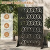 image:imageVINGLI Privacy Fence Panels 72H x 47W Metal Privacy Screen Freestanding Decorative Privacy Panels for Patio Garden Pool Outdoor amp Indoor YShapedYshaped