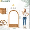 image:imageVINGLI Raised Garden Bed with Trellis amp Hanging Roof Wooden Garden Bed Outdoor Planter Box for Yard Garden Balcony Natural Wood Color Arched