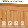 image:imageVINGLI Raised Garden Bed with Trellis amp Hanging Roof Wooden Garden Bed Outdoor Planter Box for Yard Garden Balcony Natural Wood Color Arched
