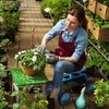 image:imageVINGLI Rolling Garden Stool with Seat Blue Gardening Seat with Wheels and Extra Storage Easy Assembly Patio Wagon Scooter for Yard Work
