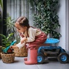image:imageVINGLI Rolling Garden Stool with Seat Blue Gardening Seat with Wheels and Extra Storage Easy Assembly Patio Wagon Scooter for Yard Work