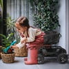 image:imageVINGLI Rolling Garden Stool with Seat and Extendable Handle Gardeners Tool Seat with Wheels and Extra Storage Gifts for People with Bad Knees GreenBlack