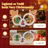 image:imageVINGLI Set of 3 Lighted Iridescent Cut Out Christmas Wreath Decorations 24in 295 White LED Lighted Yard Decorations Battery Operated Collapsible Indoor Outdoor Lawn Garden Front Porch Xmas HolidayRound Box
