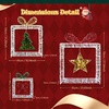 image:imageVINGLI Set of 3 Lighted Iridescent Cut Out Christmas Wreath Decorations 24in 295 White LED Lighted Yard Decorations Battery Operated Collapsible Indoor Outdoor Lawn Garden Front Porch Xmas HolidayRectangle Box