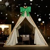image:imageVINGLI Set of 3 Lighted Iridescent Cut Out Christmas Wreath Decorations 24in 295 White LED Lighted Yard Decorations Battery Operated Collapsible Indoor Outdoor Lawn Garden Front Porch Xmas HolidayGreen Bow