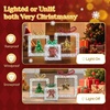 image:imageVINGLI Set of 3 Lighted Iridescent Cut Out Christmas Wreath Decorations 24in 295 White LED Lighted Yard Decorations Battery Operated Collapsible Indoor Outdoor Lawn Garden Front Porch Xmas HolidayRectangle Box