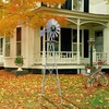 image:imageVINGLI Upgrade 8FT Ornamental Windmill Backyard Garden Decoration Weather Vane Heavy Duty Metal Wind Mill w 4 Legs Design GreyLight Grey