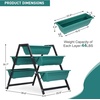 image:imageVINGLI Vertical Garden Planter Raised Garden Beds Outdoor with Drainage System for Vegetables Flowers Herbs Sturdy Planters for Outdoor Plants Green 396 X 256 X 307 Inch
