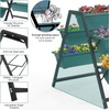 image:imageVINGLI Vertical Garden Planter Raised Garden Beds Outdoor with Drainage System for Vegetables Flowers Herbs Sturdy Planters for Outdoor Plants Green 396 X 256 X 307 Inch