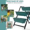 image:imageVINGLI Vertical Garden Planter Raised Garden Beds Outdoor with Drainage System for Vegetables Flowers Herbs Sturdy Planters for Outdoor Plants Green 396 X 256 X 307 Inch