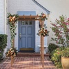 image:imageVINGLI Wood Garden Arbor 85in Wedding Arch Garden Trellis for Plant Climbing Pergola for Garden Backyard Lawn Dark Brown