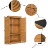 image:imageVINGLI Wood Outdoor Storage Shed Lockable Garden Tool Shed with Waterproof Roof 3 Customizable Shelves for Yard Patio amp Porch