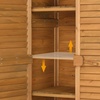 image:imageVINGLI Wood Outdoor Storage Shed Lockable Garden Tool Shed with Waterproof Roof 3 Customizable Shelves for Yard Patio amp Porch