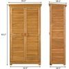 image:imageVINGLI Wood Outdoor Storage Shed Lockable Garden Tool Shed with Waterproof Roof 3 Customizable Shelves for Yard Patio amp Porch