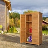 image:imageVINGLI Wood Outdoor Storage Shed Lockable Garden Tool Shed with Waterproof Roof 3 Customizable Shelves for Yard Patio amp Porch