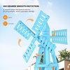 image:imageVINGLI Wood Wind Spinner Sturdy CrossBraced Windmill for All Weather Outdoor Wind Mill for Garden Patio Lawn Decoration BlueBlue