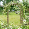 image:imageVINGLI Wooden Garden Arbor Heavy Duty Outdoor Frame Trellis for Ceremony Wood Trellis Garden Arch Pergola for Plant Climbing Patio Lawn Wedding Ceremony Blackbrown