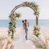 image:imageVINGLI Wooden Garden Arbor Heavy Duty Outdoor Frame Trellis for Ceremony Wood Trellis Garden Arch Pergola for Plant Climbing Patio Lawn Wedding Ceremony Blackbrown