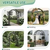 image:imageVINGLI Wooden Garden Arbor Heavy Duty Outdoor Frame Trellis for Ceremony Wood Trellis Garden Arch Pergola for Plant Climbing Patio Lawn Wedding Ceremony BlackBlack