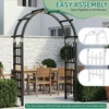 image:imageVINGLI Wooden Garden Arbor Heavy Duty Outdoor Frame Trellis for Ceremony Wood Trellis Garden Arch Pergola for Plant Climbing Patio Lawn Wedding Ceremony BlackBlack