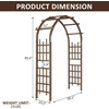 image:imageVINGLI Wooden Garden Arbor Heavy Duty Outdoor Frame Trellis for Ceremony Wood Trellis Garden Arch Pergola for Plant Climbing Patio Lawn Wedding Ceremony Blackbrown