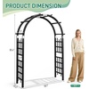 image:imageVINGLI Wooden Garden Arbor Heavy Duty Outdoor Frame Trellis for Ceremony Wood Trellis Garden Arch Pergola for Plant Climbing Patio Lawn Wedding Ceremony BlackBlack