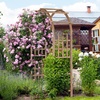 image:imageVINGLI Wooden Garden Arbor Heavy Duty Outdoor Frame Trellis for Ceremony Wood Trellis Garden Arch Pergola for Plant Climbing Patio Lawn Wedding Ceremony Blackbrown