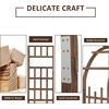 image:imageVINGLI Wooden Garden Arbor Heavy Duty Outdoor Frame Trellis for Ceremony Wood Trellis Garden Arch Pergola for Plant Climbing Patio Lawn Wedding Ceremony Blackbrown