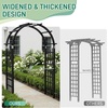 image:imageVINGLI Wooden Garden Arbor Heavy Duty Outdoor Frame Trellis for Ceremony Wood Trellis Garden Arch Pergola for Plant Climbing Patio Lawn Wedding Ceremony BlackBlack