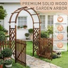 image:imageVINGLI Wooden Garden Arbor Heavy Duty Outdoor Garden Trellis with Gate for Ceremony Wood Trellis Garden Arch Pergola for Plant Climbing Patio Lawn Wedding with Gatewith Gate