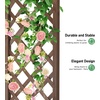 image:imageVINGLI Wooden Garden Arbor Heavy Duty Outdoor Garden Trellis with Gate for Ceremony Wood Trellis Garden Arch Pergola for Plant Climbing Patio Lawn Wedding with GateBasic