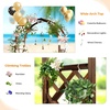 image:imageVINGLI Wooden Garden Arbor Heavy Duty Outdoor Garden Trellis with Gate for Ceremony Wood Trellis Garden Arch Pergola for Plant Climbing Patio Lawn Wedding with Gatewith Planter