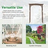 image:imageVINGLI Wooden Garden Arbor Wedding Arch 66ft Arch Backdrop Stand for Ceremony Wood Trellis for Plant Climbing Christmas Decor Pergola for Garden Backyard Lawn