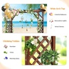 image:imageVINGLI Wooden Garden Arbor with Planter Wedding Arch for Ceremony Wood Garden Arbour Trellis for Plant Climbing Pergola for Garden Backyard Lawn Outdoor Dark BrownDark Brown