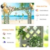 image:imageVINGLI Wooden Garden Arbor with Planter Wedding Arch for Ceremony Wood Garden Arbour Trellis for Plant Climbing Pergola for Garden Backyard Lawn Outdoor Dark BrownOlive Green