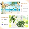 image:imageVINGLI Wooden Garden Arbor with Planter Wedding Arch for Ceremony Wood Garden Arbour Trellis for Plant Climbing Pergola for Garden Backyard Lawn Outdoor Dark BrownWhite