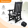 image:imageVINGLI Wooden Patio Glider Heavy Duty 800 LBS Outdoor Glider with Cup Holders 4 FT Wooden Glider Bench with High Backrest for Garden Yard Patio BlackBlack
