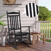 image:imageVINGLI Wooden Rocking Chair Outdoor Set of 2 Patio Rockers with High Back Support 450 LBS Rocking Chairs for Porch Patio Balcony Garden Yard White 2 PCSBlack