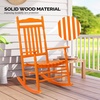 image:imageVINGLI Wooden Rocking Chair Outdoor Set of 2 Patio Rockers with High Back Support 450 LBS Rocking Chairs for Porch Patio Balcony Garden Yard White 2 PCSOrange