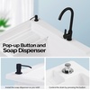 image:imageVingli 37Gallon Freestanding Utility Sink with Faucet 36 Heightened Basin for Laundry Garage Outdoor Garden Pet Wash Heavy Duty Plastic Laundry Tub with Storage Shelf 40L24W36H GreyWhite