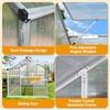 image:imageVingli 6x10 FT Greenhouse for Outdoors Polycarbonate Heavy Duty Green House with Roof Vents for Winter Aluminum Tunnel Large Walkin Greenhouse for Outside Garden Backyard Easy Setup Silver