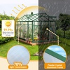 image:imageVingli Greenhouse for Outdoors Polycarbonate Heavy Duty Green House with Roof Vents for Winter Aluminum Tunnel Large Walkin Greenhouse for Outside Garden Backyard Easy Setup 6x8 FT Black6x10FT  Green
