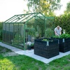 image:imageVingli Greenhouse for Outdoors Polycarbonate Heavy Duty Green House with Roof Vents for Winter Aluminum Tunnel Large Walkin Greenhouse for Outside Garden Backyard Easy Setup 6x8 FT Black6x10FT  Green