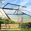 image:imageVingli Greenhouse for Outdoors Polycarbonate Heavy Duty Green House with Roof Vents for Winter Aluminum Tunnel Large Walkin Greenhouse for Outside Garden Backyard Easy Setup 6x8 FT Black6x8 FT Black