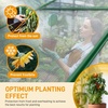 image:imageVingli Greenhouse for Outdoors Polycarbonate Heavy Duty Green House with Roof Vents for Winter Aluminum Tunnel Large Walkin Greenhouse for Outside Garden Backyard Easy Setup 6x8 FT Black6x10FT  Green