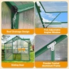 image:imageVingli Greenhouse for Outdoors Polycarbonate Heavy Duty Green House with Roof Vents for Winter Aluminum Tunnel Large Walkin Greenhouse for Outside Garden Backyard Easy Setup 6x8 FT Black6x10FT  Green