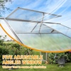 image:imageVingli Greenhouse for Outdoors Polycarbonate Heavy Duty Green House with Roof Vents for Winter Aluminum Tunnel Large Walkin Greenhouse for Outside Garden Backyard Easy Setup 6x8 FT Black6x10 FT Siliver