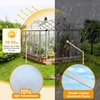 image:imageVingli Greenhouse for Outdoors Polycarbonate Heavy Duty Green House with Roof Vents for Winter Aluminum Tunnel Large Walkin Greenhouse for Outside Garden Backyard Easy Setup 6x8 FT Black6x10 FT Siliver