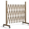 image:imageVINGLI 115ft Expandable Garden Fence with Casters Aluminum Retractable Barricade Gate Adjustable Safety Gate Pet Barrier for Patio Garage Driveway Crowd Control BrownBrown
