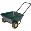 image:imageVINGLI 2 Wheel Wheelbarrow Plastic and Steel Wheel Barrel 330lbs Capacity Garden Cart for Lawn Gardening ConstructionGreen